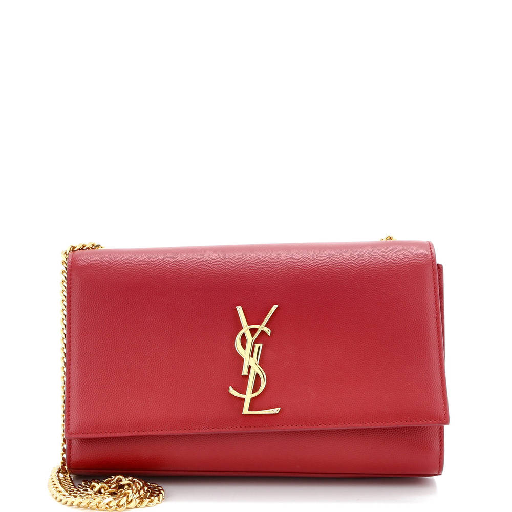 Saint Laurent Medium Classic Monogram Crossbody Bag Grainy Leather
